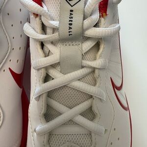 Nike Red and White Sports Football